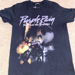 MISSGUIDED - Purple Rain: Prince and the Revolution T-Shirt, Black, Size Medium
